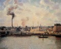le quai saint sever rouen 1896 Camille Pissarro